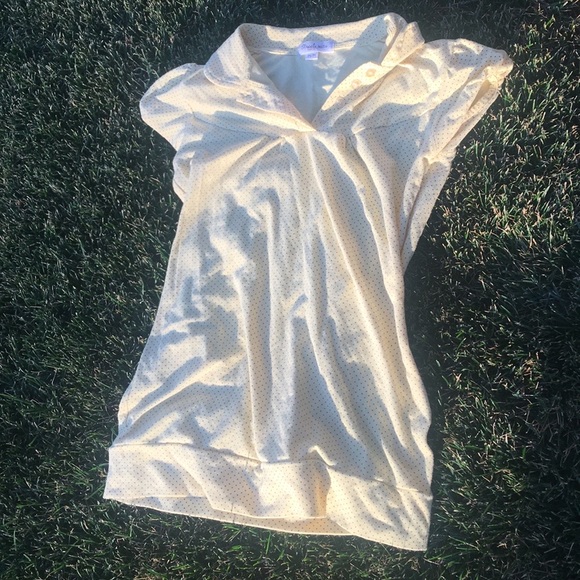 Vintage Yellow Polka-dot tee - Picture 3 of 5